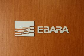 Ebara Corporation signboard and logo
